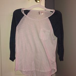 Baseball style t-shirt